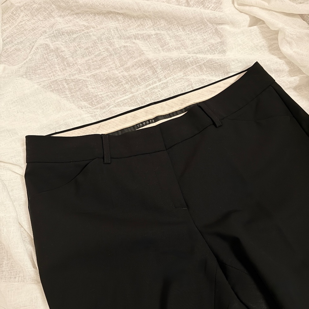 Theory Wool Dress Pants Black